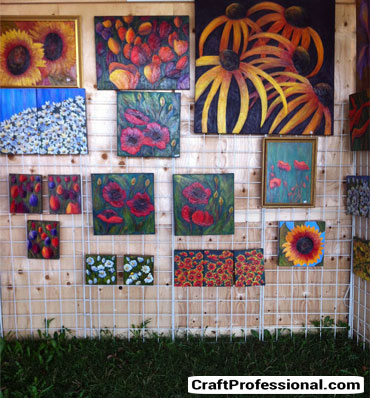 Photos of Art Show Displays