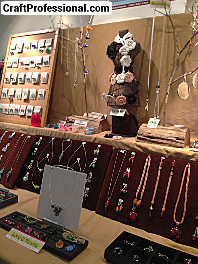 Pretty jewelry booth