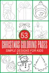 53 Christmas coloring pages for kids to enjoy this holiday season. Free printable PDFs - high quality - fun - easy to download & print.