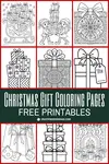 Download and print a festive collection of free Christmas gift coloring pages! Includes easy designs for kids, detailed presents for adults, and fun creative uses.