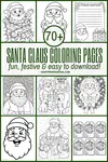 Download over 70 free Santa coloring pages for kids! From classic Santas to letters, tags, and activity sheets, these printables are perfect for classrooms, parties, and festive family fun.