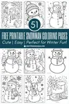 Download and print dozens of free snowman coloring pages for kids! From cute and easy designs to detailed scenes and build-your-own snowman crafts — perfect for holiday fun, classrooms, and cozy winter days.