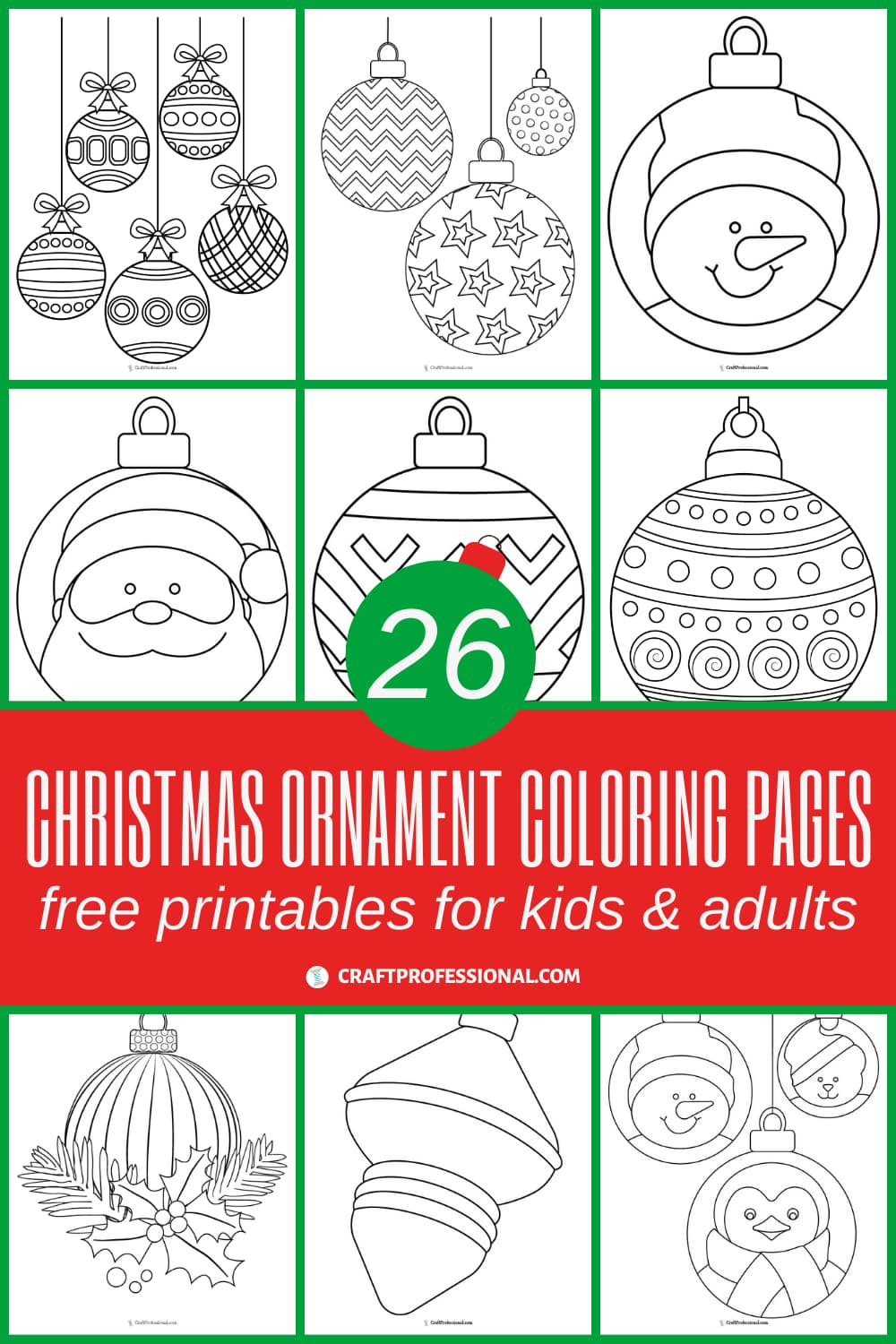 19+ Christmas Ornament Coloring