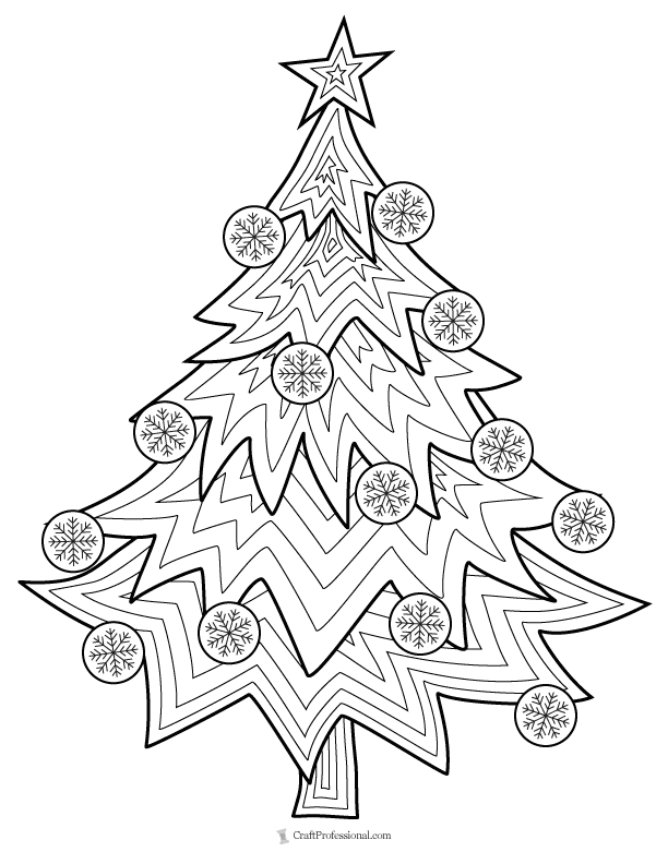 Printable Christmas Coloring Pages for Adults and Kids, PDF