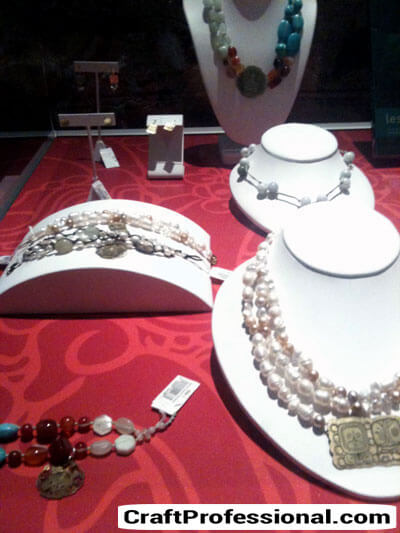 Museum necklace display