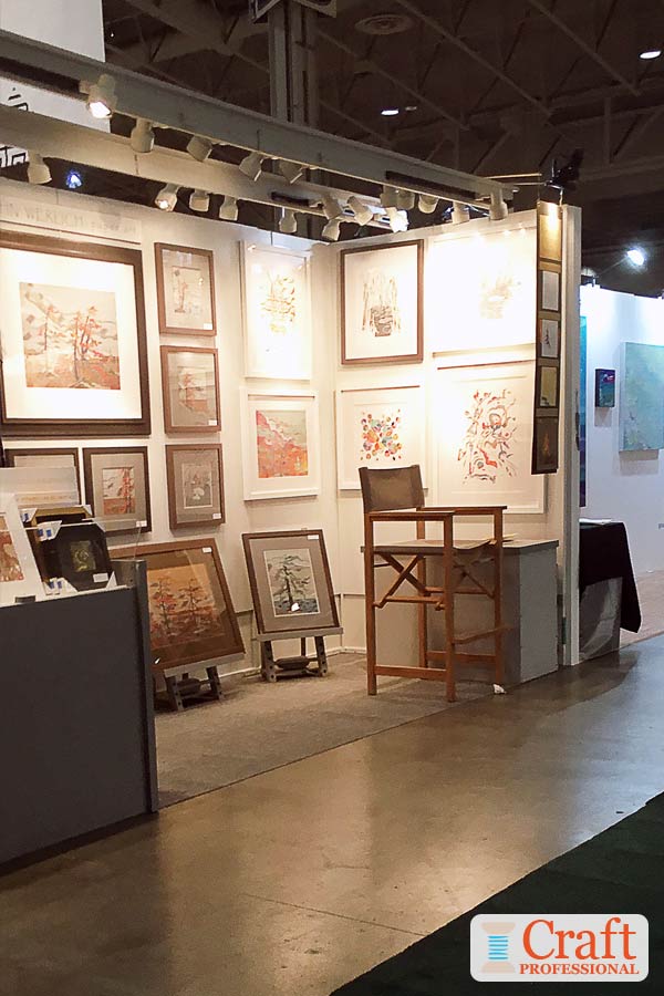 Art display at a craft show.