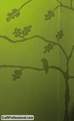 Close up of the baby room mural tree silhouette. Close up of the baby room mural tree silhouette.