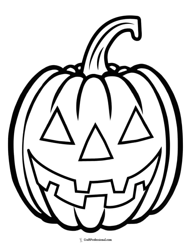 Jack-o-lantern coloring page