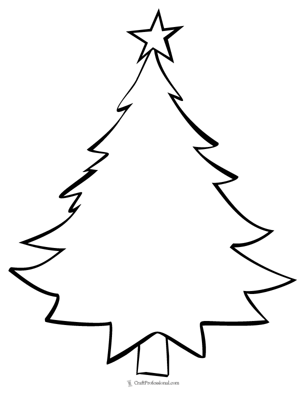 22 Printable Christmas Tree Coloring Pages