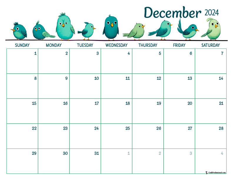 December Calendars - 2025! End the Year Right with Our Free Printables