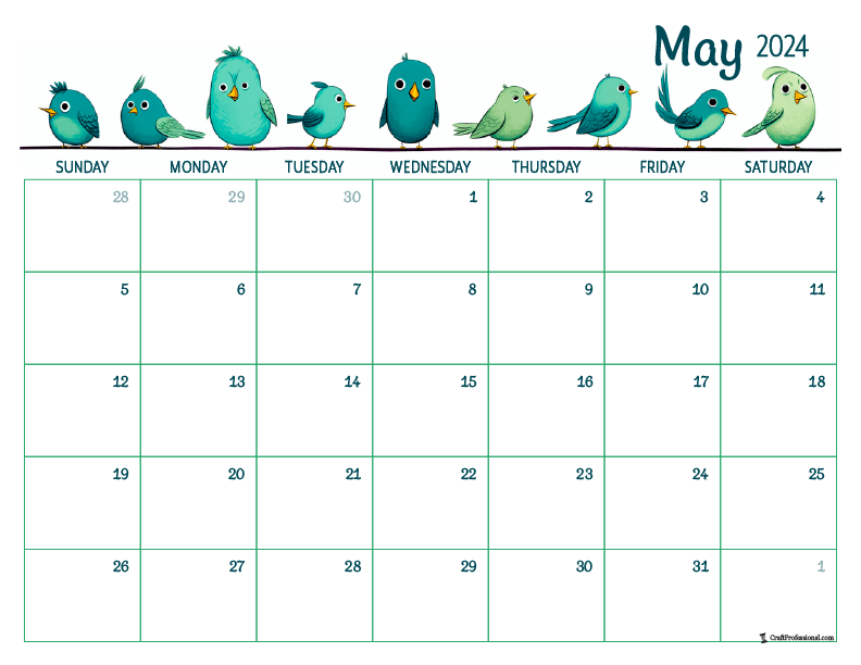 May 2024 calendar  free printable calendar