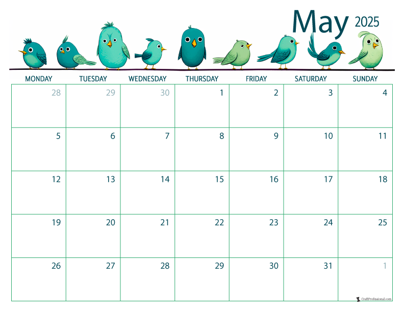 Printable calendars for 2025