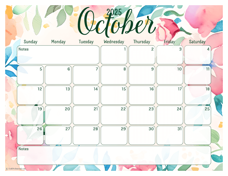 2025 Calendar Printable Pages Free Monthly Planners