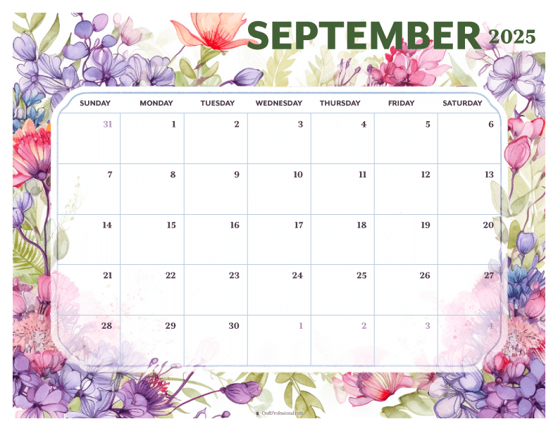 September calendars get organized with free printables for 2025