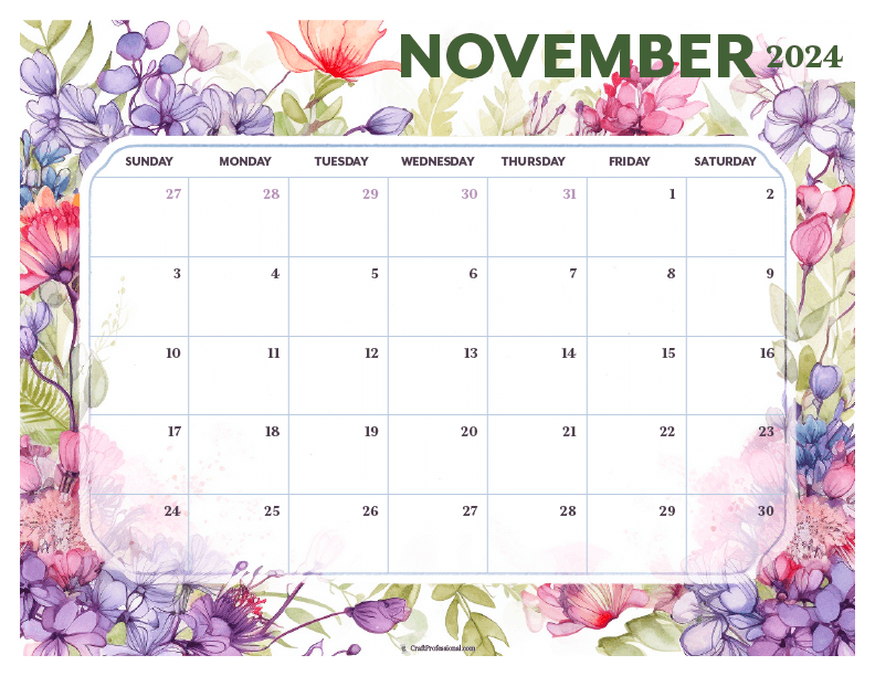 Printable Calendars for 2024 & 2025