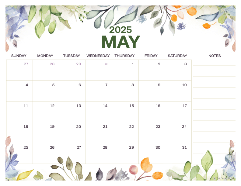 Download your free printable may 2025 monthly calendar today 