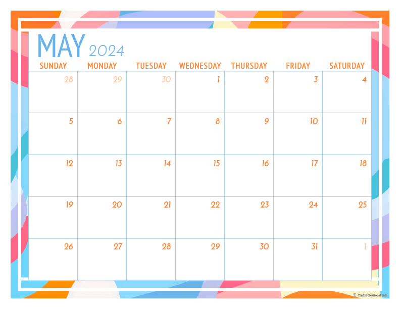 Download Your Free Printable May 2025 Monthly Calendar Today!