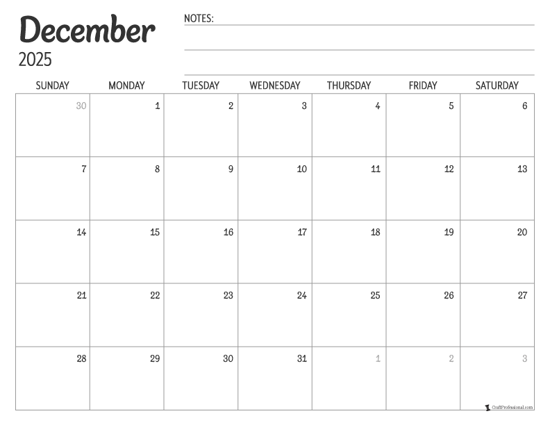 December Calendars 2025! End the Year Right with Our Free Printables