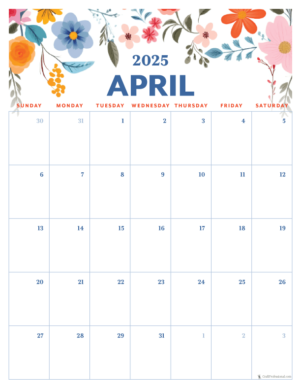 2025 Calendar Printable Pages Free Monthly Planners