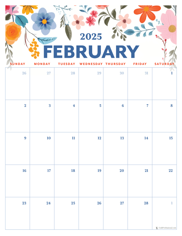 February Calendars for 2025: Download Your Free Printable Calendar Now