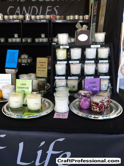 Sophisticated candle display