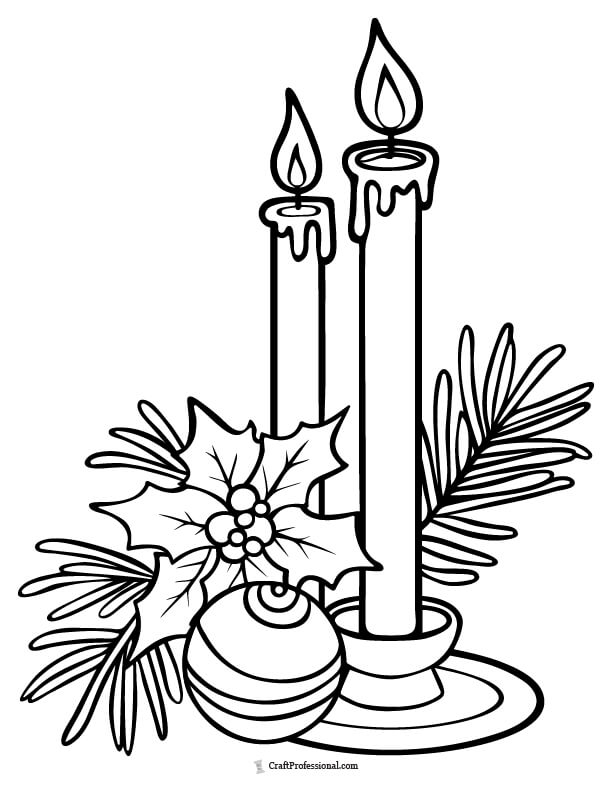 22 Christmas Candle Coloring Pages Free! 22-christmas-candle-coloring-pages-free