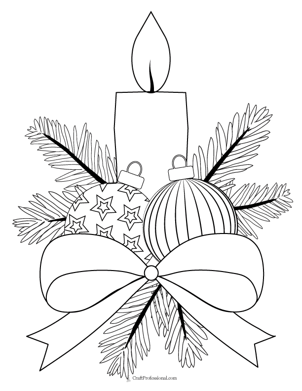 advent candles coloring sheet