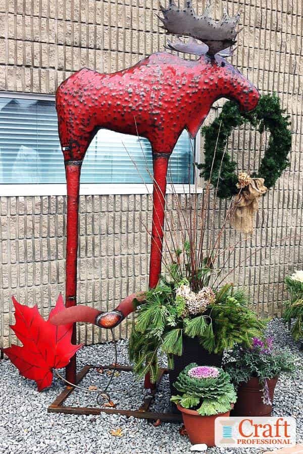 Handmade metal moose Handmade metal moose