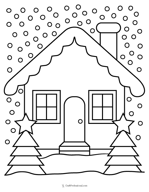 10 Christmas House Interior Coloring Pages for a Festive Ambiance