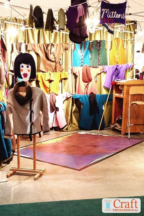 Handmade clothing booth