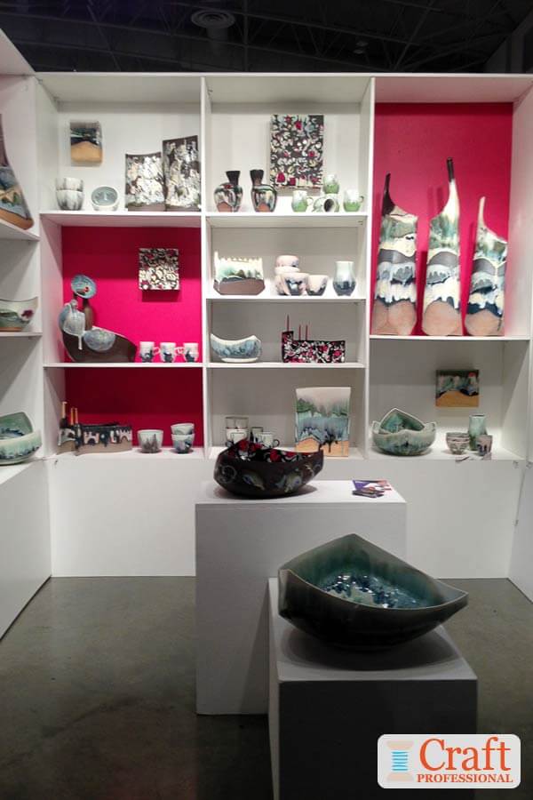 Pink and White Craft Booth