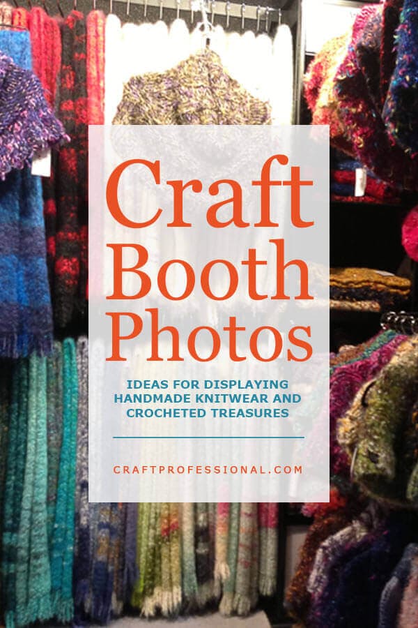 Attracktive scarf display ideas for craft shows 10 Craft Fair Booths Featuring Knit And Crocheted Handmade Items