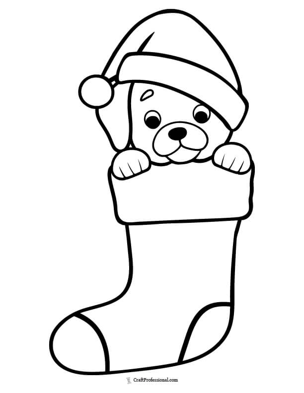 Christmas Stockings Coloring Pages