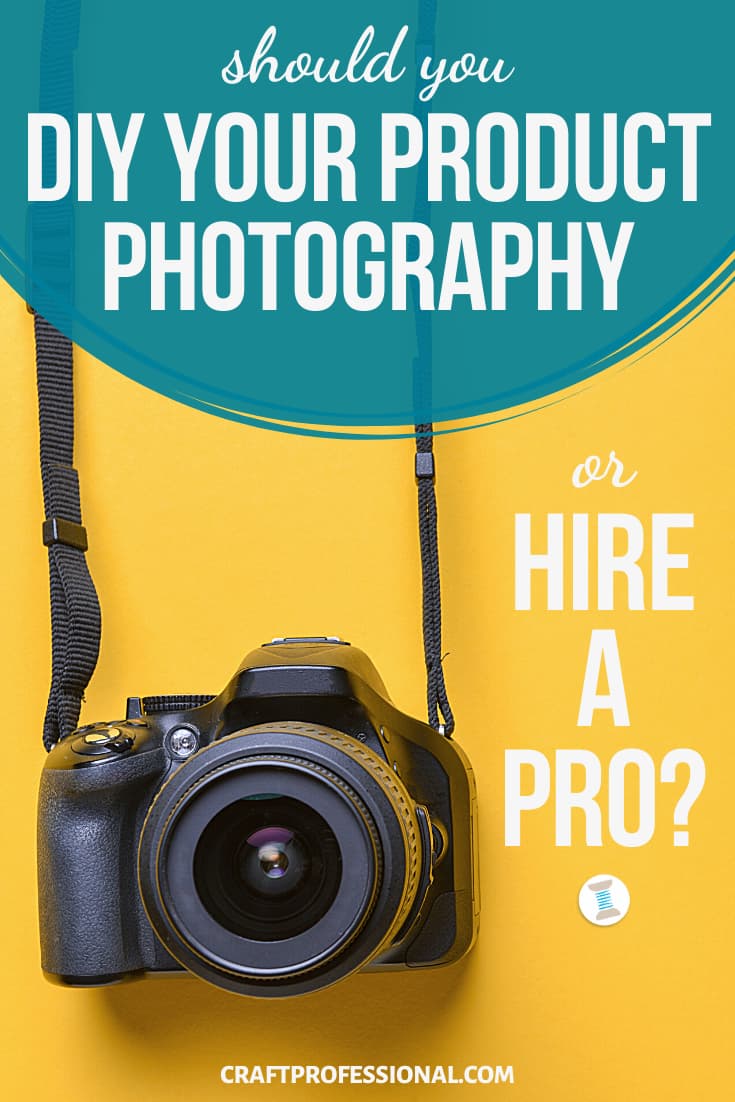 DSLR camera on yellow background