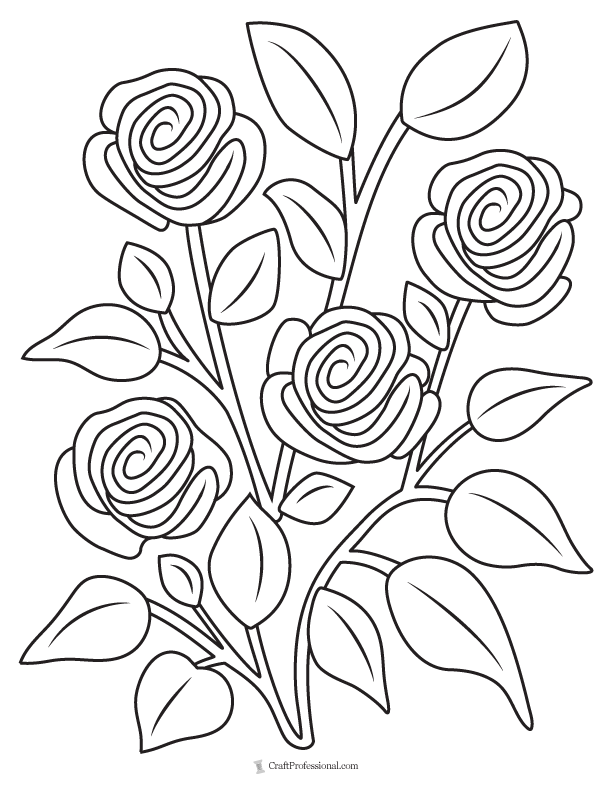 30 Flower Coloring Pages