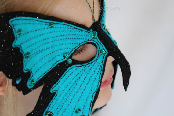 Butterfly mask pattern by Ebony Shae