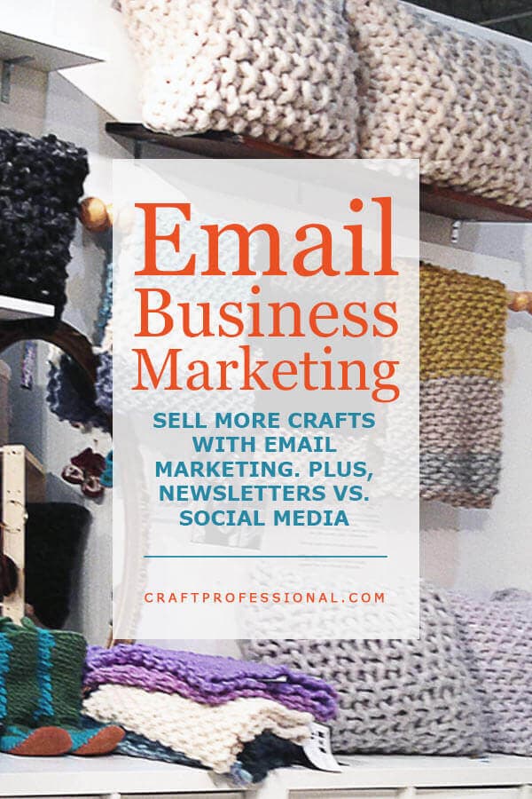 Handmade pillows on display. Text overlay - Email Business Marketing Handmade pillows on display. Text overlay - Email Business Marketing