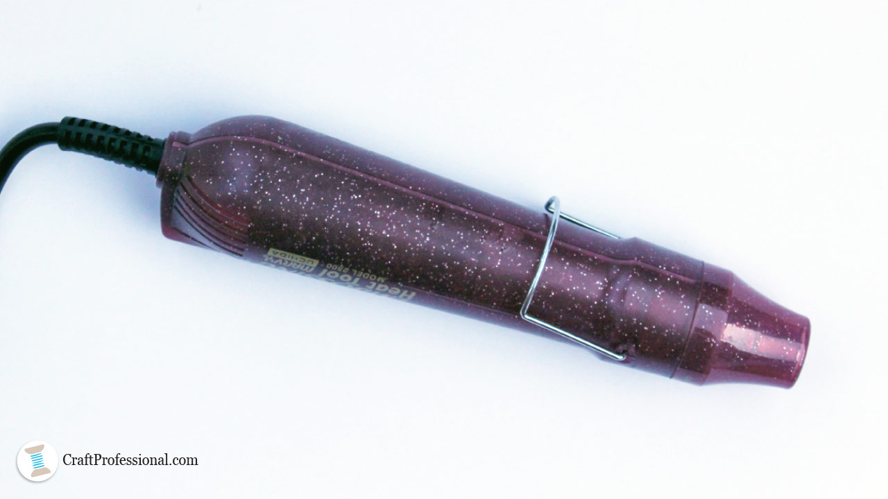 Embossing heat gun for removing bubbles from jewelry resin