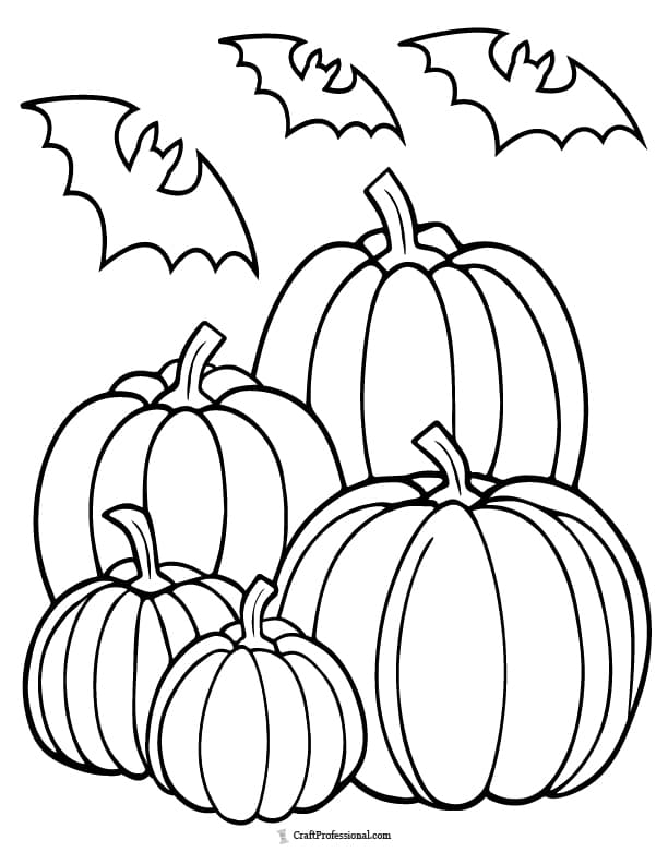 Girl Holding Pumpkin Coloring Page {FREE Printable} – The Art Kit