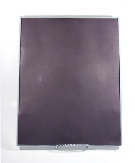 Back of the jewelry display stand looking tidy because it has been covered with bristol board.