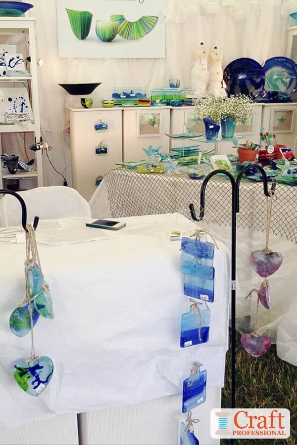 Pottery and Glass Displays