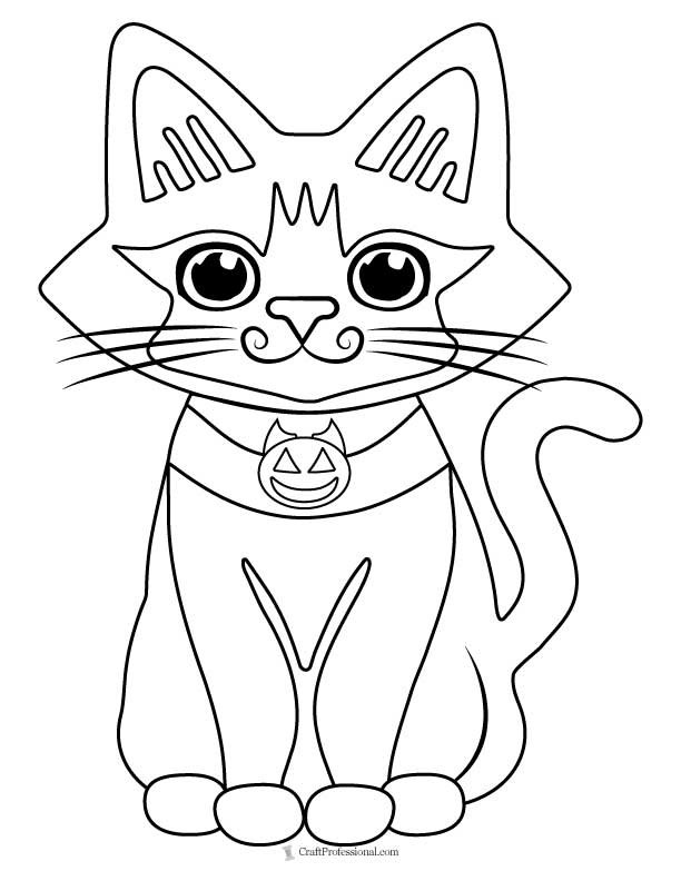 Halloween cute cats coloring book for kids ages 4-8: New easy to color  collection of adorable Halloween cats coloring pages along with spooky  items fo (Paperback)