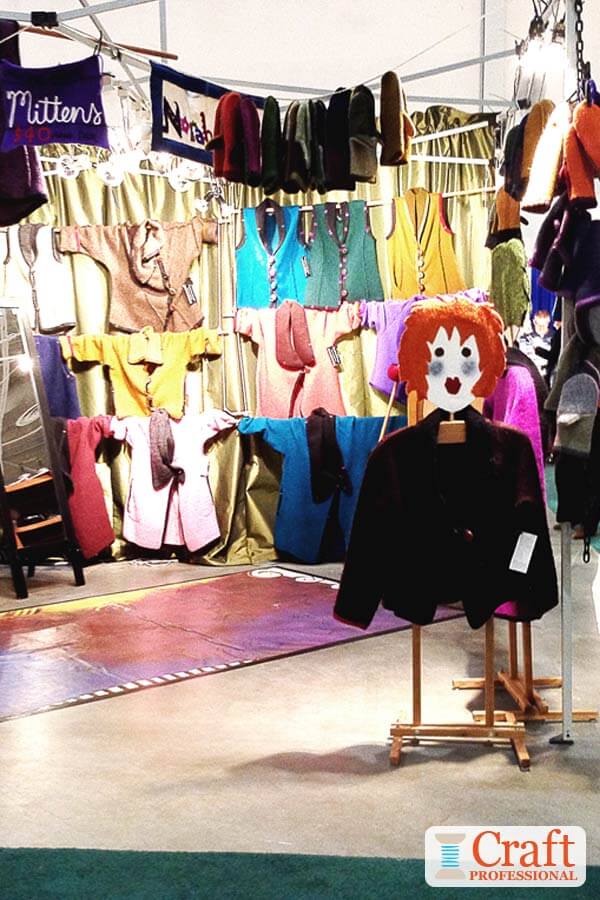 Creative craft fair display