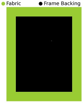 Diagram for making back side of a handmade jewelry display stand