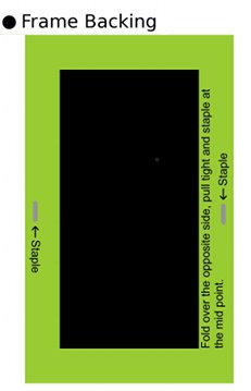 Diagram for making frame backing for DIY jewelry display stand