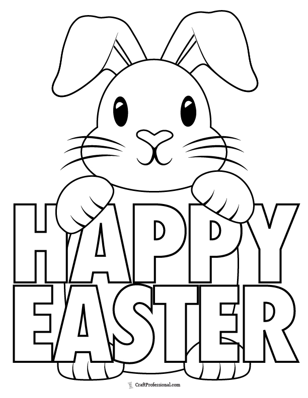 Easter Coloring Book For Kids Ages 2-5: A Fun Colouring Happy