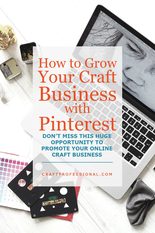 Work space with laptop and art supplies. Test - How to grow your craft business with Pinterest. Work space with laptop and art supplies. Test - How to grow your craft business with Pinterest.
