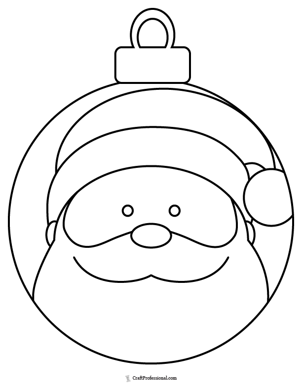 34 Christmas Ornament Coloring Pages