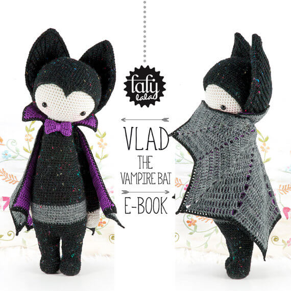 Vampire amigurumi crochet pattern by Lalylala