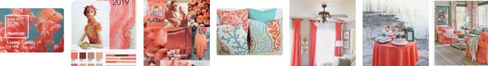 Pantone living coral color trend examples Pantone living coral color trend examples